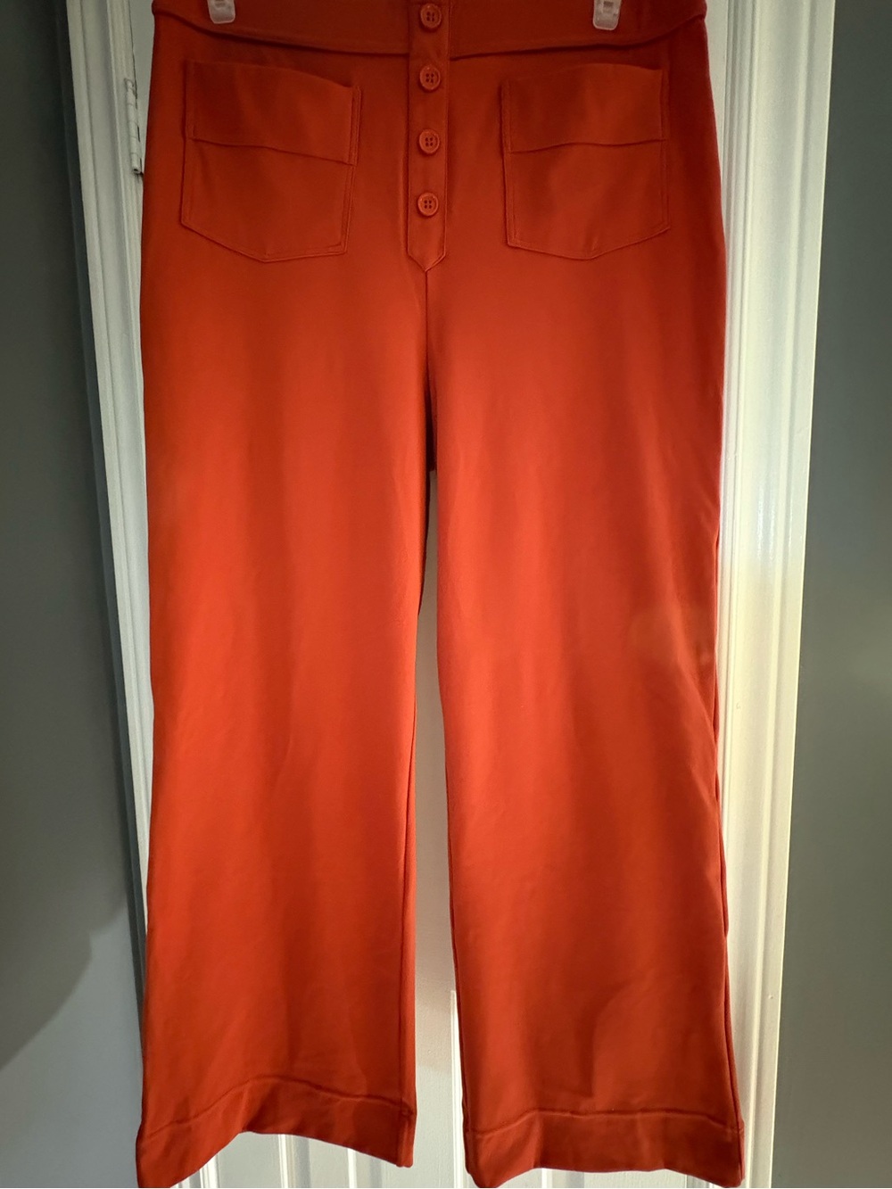 HALARA Cinnabar Wide Leg Day Stretch Pants - Buttons - Multi-Pocket